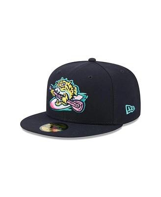 New Era Men's Navy Jersey Shore BlueClaws theme Nights 59FIFTY Fitted Hat