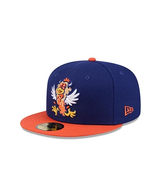 New Era Men's Dark Blue Hampshire Fisher Cats Theme Nights 59FIFTY Fitted Hat