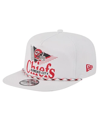 New Era Men's White Kansas City Chiefs Collide Golfer Snapback Hat