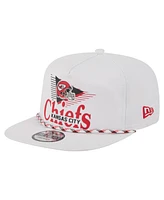 New Era Men's White Kansas City Chiefs Collide Golfer Snapback Hat