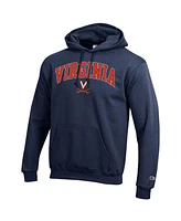 Champion Men's Navy Virginia Cavaliers Arched Logo Fleece Pullover Hoodie