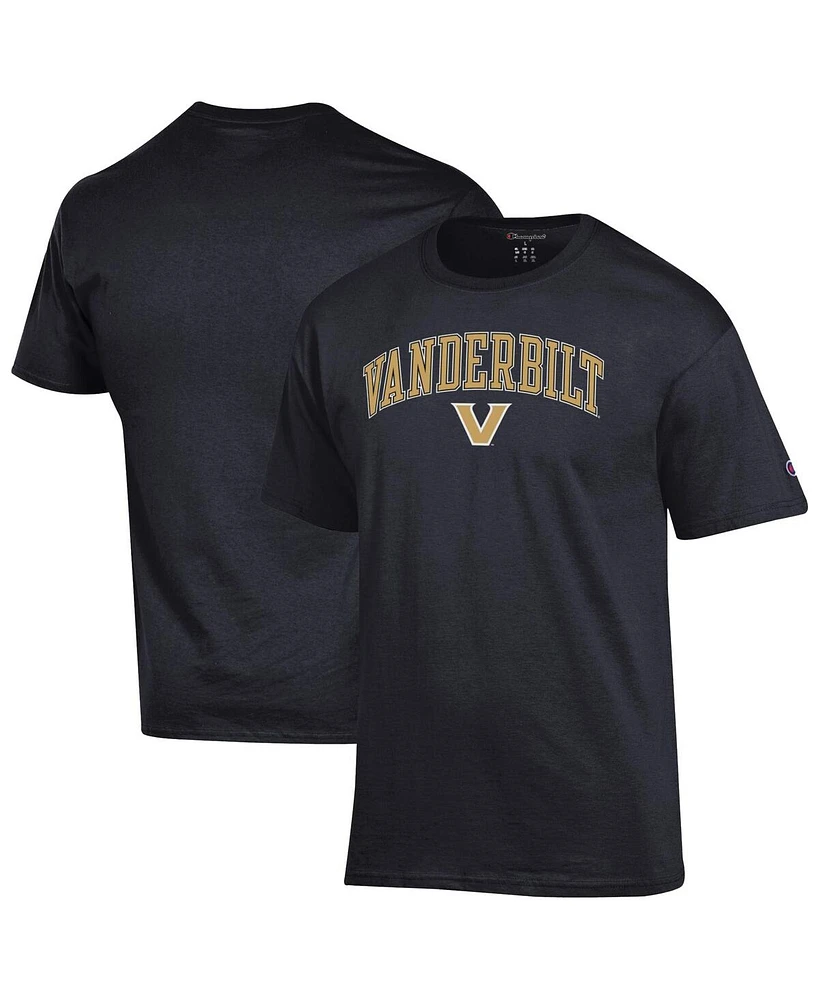 Champion Men's Black Vanderbilt Commodores Arched Logo T-Shirt