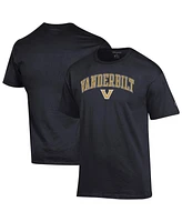 Champion Men's Black Vanderbilt Commodores Arched Logo T-Shirt