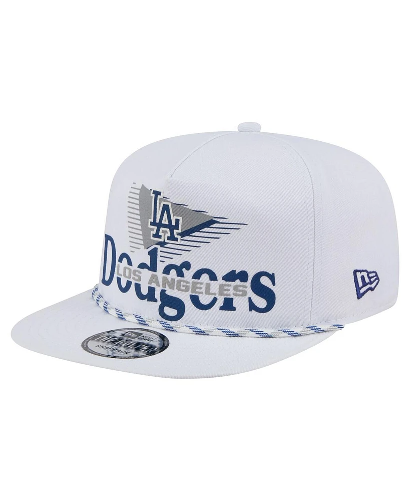 New Era Men's White Los Angeles Dodgers Collide Golfer Snapback Hat