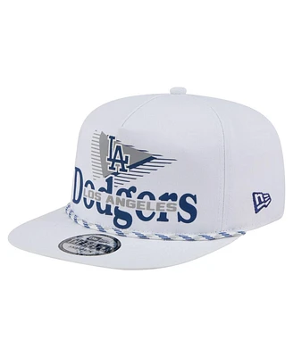 New Era Men's White Los Angeles Dodgers Collide Golfer Snapback Hat