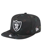 New Era Men's Black Las Vegas Raiders Gummy Golfer Snapback Hat