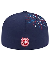 New Era Men's Navy Detroit Red Wings Americana Fireworks 59FIFTY Fitted Hat