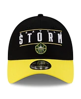 New Era Men's and Women's Black/Yellow Seattle Storm 2025 Wnba Draft 9TWENTY Adjustable Hat