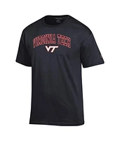 Champion Men's Black Virginia Tech Hokies Arched Logo T-Shirt