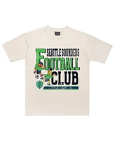 Peace Collective x Sesame Street Men's and Women's Cream Seattle Sounders Fc Heavyweight T-Shirt
