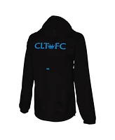 Stadium Essentials Men's Black Charlotte Fc Compete Quarter-Zip Hoodie Jacket