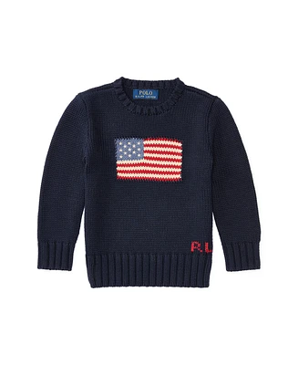 Polo Ralph Lauren Toddler and Little Boys The Iconic Flag Sweater