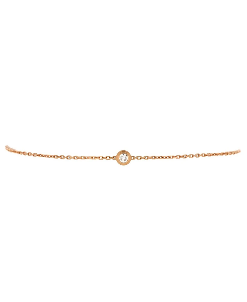 Pre-Owned Cartier Xs D'Amour Bracelet 18K Rose Gold and Diamond