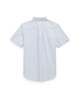 Polo Ralph Lauren Big Boys Striped Oxford Short Sleeve Shirt