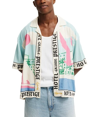 Cotton On Men's Cabana Short Sleeve Shirt