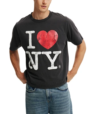 Cotton On Men's Crop Fit New York Graphic T-Shirt