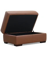 Ashlinn 43" Leather Storage Bench Ottoman, Exclusively at Macy's