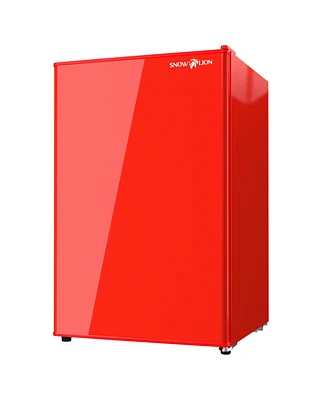SnowLion Premium 122L Solid Door Mini Fridge 4.3 Cu.ft. Freestanding Under-Counter Mini Refrigerator in