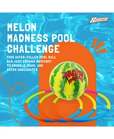 Banzai Melon Madness Pool Challenge Underwater Water-Filled Ball w/ Target Hoop