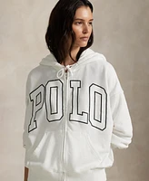 Polo Ralph Lauren Women's Logo Lightweight Fleece Full-Zip Hoodie Sweatshirt