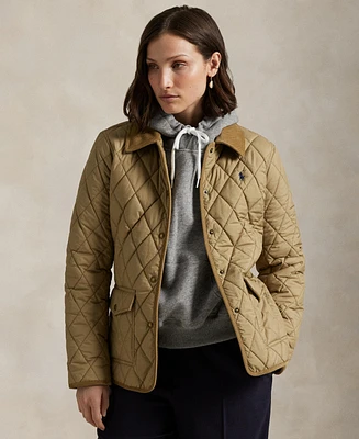 Polo Ralph Lauren Women's Corduroy-Trim Quilted Barn Jacket