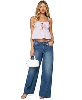 Edikted Women's Linden Low Rise Baggy Jeans