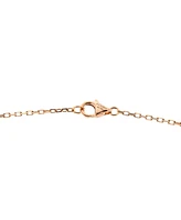 Pre-Owned Cartier Love Interlocking Pave Necklace 18K Rose Gold and Diamonds