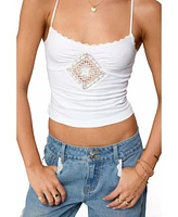 Edikted Women's Morena Lacey Tank Top