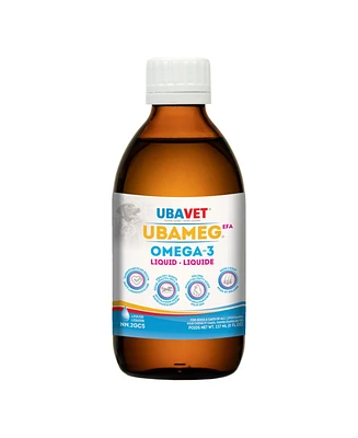 Ubavet Ubameg Omega-3 Fatty Acid Liquid for Dogs & Cats – (8 fl oz / 237ml)