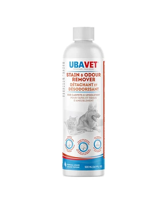 Ubavet Stain and Odor Remover for Dogs & Cats – Powerful Enzyme Cleaner – (16.9 fl oz / 500ml)