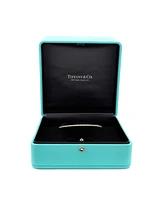 Pre-Owned Tiffany & Co. Metro Hinged Bangle Bracelet 18K Gold and Diamonds