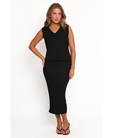 Petal and Pup Women's Richelle Ribbed Knit Skirt Set