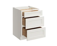Casainc W24" X H34.5" D24" Kitchen Cabinet Floor Base With 3 Drawers