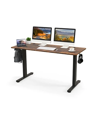 55 x 24 Inches Sit Stand Home Office Desk with 3 Memory Height Settings