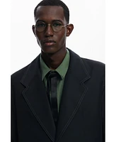 Desigual Men's Blazer with contrast stitching