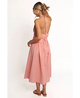 Petal and Pup Women's Nadine Halterneck Midi Dress