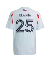 Adidas Big Boys and Girls Sebastien Ibeagha Light Blue Fc Dallas 2025 The Inferno Kit Replica Player Jersey