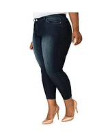 Poetic Justice Plus Curvy-Fit Cropped Skinny Jeans