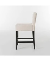 Elegant and Sharp Counter Stools with Soft Fabric or Bonded Leather