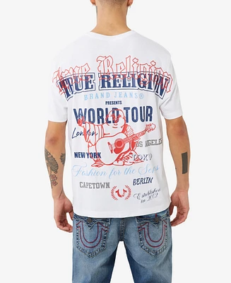 True Religion Men's Short Sleeve World Tour T-Shirt