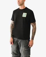 True Religion Men's Short Sleeve Dove Puff T-Shirt