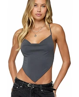 Edikted Women's Tilla Backless Cowl Neck Top