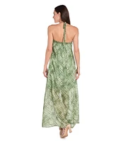 R & M Richards Women's Printed Sleeveless Maxi Dress