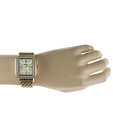 Peugeot Women's Gold Tank Bracelet Watch with Panther Link Gold-Tone Bracelet Strap