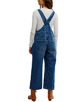 Free People Women's Deep Trance Cotton Cropped Overalls