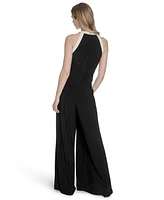 Vince Camuto Women's Halter Twist-Front Wide-Leg Jumpsuit