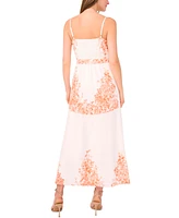 CeCe Women's Placement Print Sleeveless Fit & Flare Dress