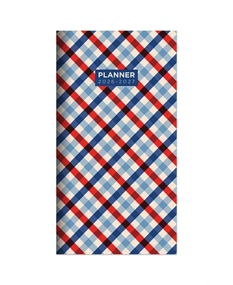 2026-2027 Patriotic Plaid Small Monthly Pocket Planner