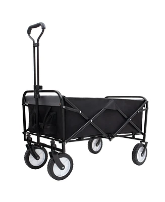 Collapsible Utility Wagon Cart - 360lb Capacity, All-Terrain Wheels