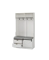 Hall Tree with Storage Bench & Shelf